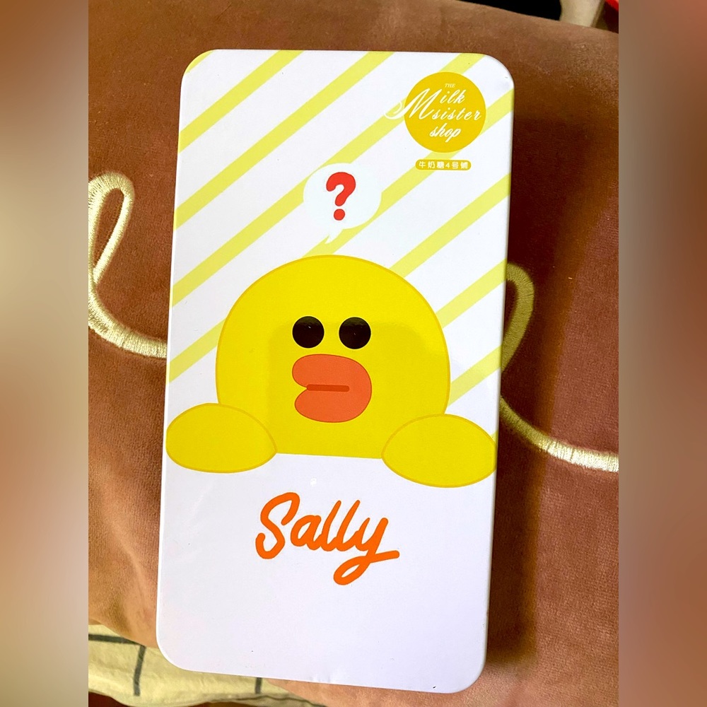 Line Friends NWOT Sally Multi-Purpose Gift Card Thank You Card Tin Box